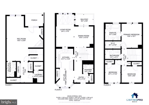 Floorplan - 7808 Bellwether Ct, Lorton, VA 22079 photo 1 of 4