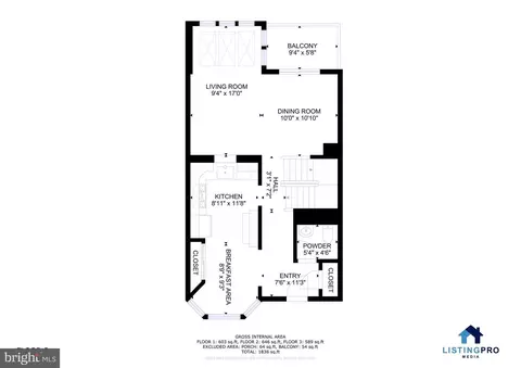 Floorplan - 7808 Bellwether Ct, Lorton, VA 22079 photo 2 of 4