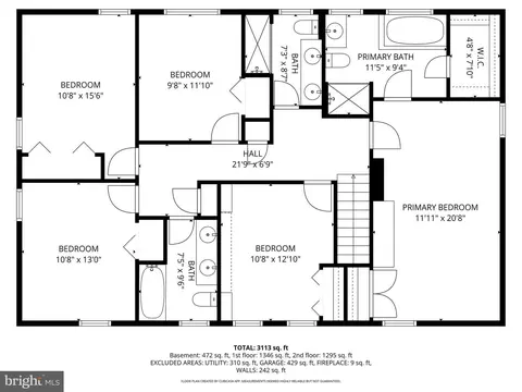 Floorplan - 6110 Harmon Pl, Springfield, VA 22152 photo 5 of 7