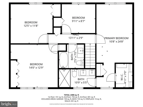 Floorplan - 3869 Beech Down Dr, Chantilly, VA 20151 photo 2 of 4