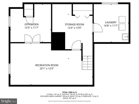 Floorplan - 3869 Beech Down Dr, Chantilly, VA 20151 photo 3 of 4