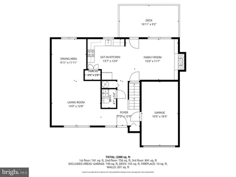 Floorplan - 3869 Beech Down Dr, Chantilly, VA 20151 photo 1 of 4