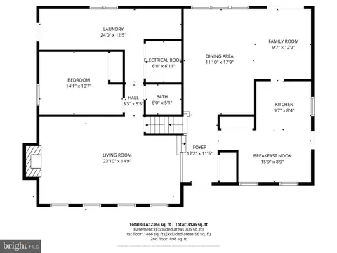 Floorplan - 8619 Nanlee Dr, Springfield, VA 22152 photo 1 of 4