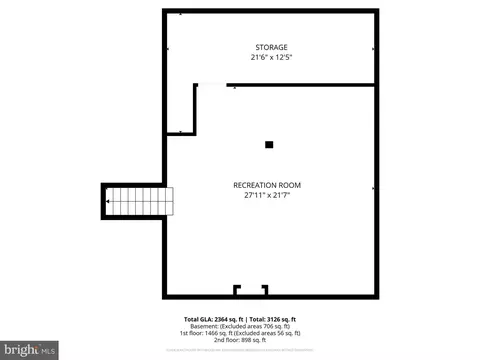 Floorplan - 8619 Nanlee Dr, Springfield, VA 22152 photo 3 of 4