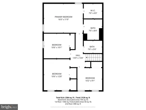Floorplan - 8619 Nanlee Dr, Springfield, VA 22152 photo 2 of 4