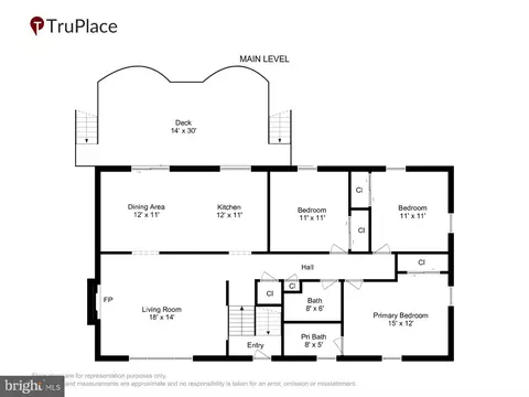 Floorplan - 12415 Caisson Rd, Fairfax, VA 22030 photo 1 of 2