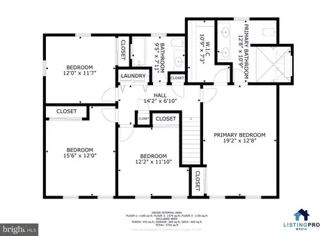 Floorplan - 7412 Brian Run Ct, Springfield, VA 22153 photo 2 of 4