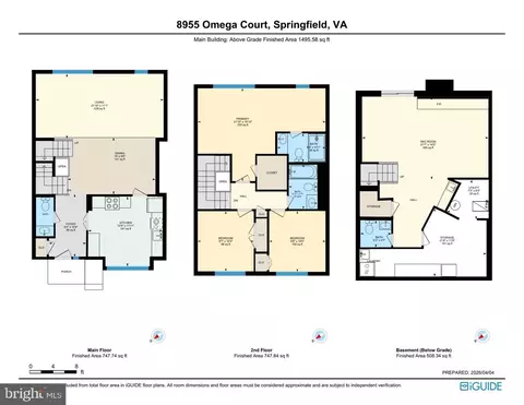 Floorplan - 8955 Omega Ct, Springfield, VA 22152 photo 1 of 4