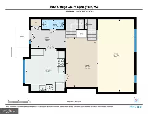Floorplan - 8955 Omega Ct, Springfield, VA 22152 photo 2 of 4