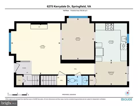 Floorplan - 6275 Kerrydale Dr, Springfield, VA 22152 photo 2 of 4