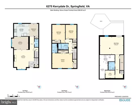 Floorplan - 6275 Kerrydale Dr, Springfield, VA 22152 photo 1 of 4