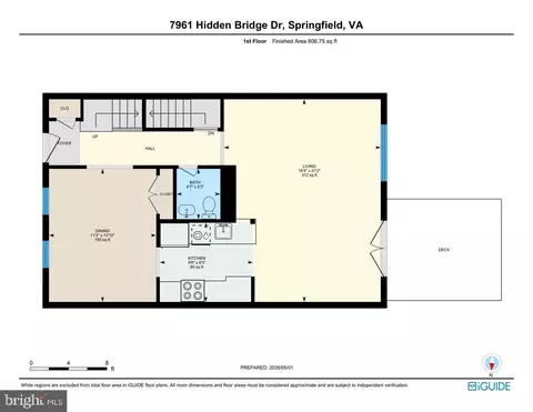 Floorplan - 7961 Hidden Bridge Dr, Springfield, VA 22153 photo 2 of 4