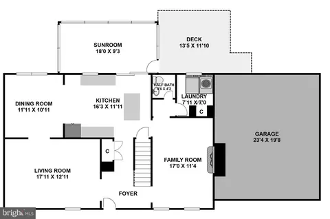 Floorplan - 10908 Howland Dr, Reston, VA 20191 photo 1 of 3