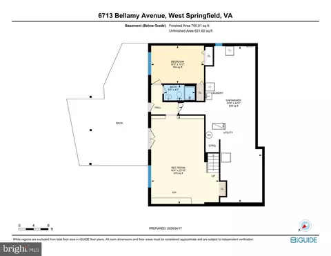 Floorplan - 6713 Bellamy Ave, Springfield, VA 22152 photo 3 of 3