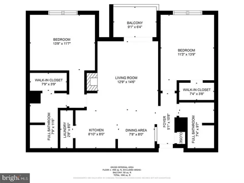 Floorplan - 1601 Spring Gate Dr #1204, Mclean, VA 22102 photo 1 of 1