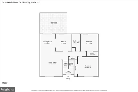Floorplan - 3824 Beech Down Dr, Chantilly, VA 20151 photo 3 of 3