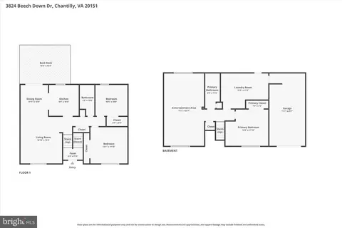 Floorplan - 3824 Beech Down Dr, Chantilly, VA 20151 photo 2 of 3