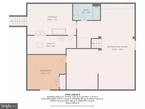 Floorplan - 7303 Yates Ct, Mclean, VA 22101 photo 1 of 3