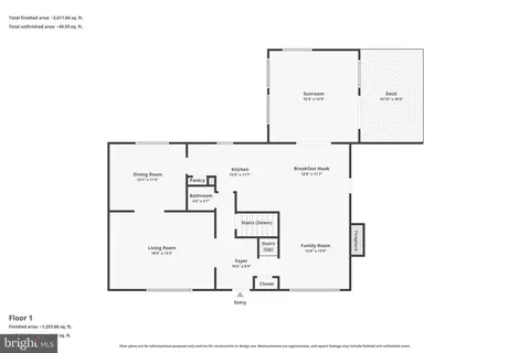 Floorplan - 6710 Sydenstricker Rd, Springfield, VA 22152 photo 1 of 4