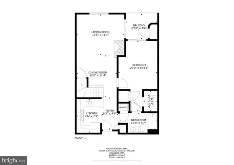 Floorplan - 1641 International Dr #412, Mclean, VA 22102 photo 2 of 2