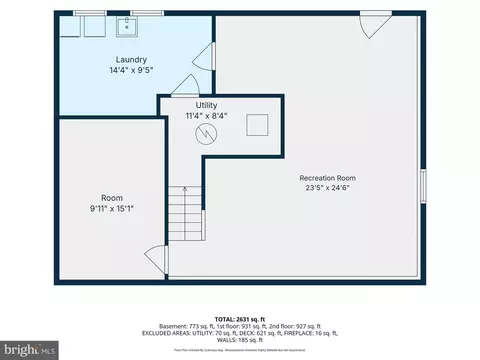 Floorplan - 8044 Winding Way Ct, Springfield, VA 22153 photo 3 of 4