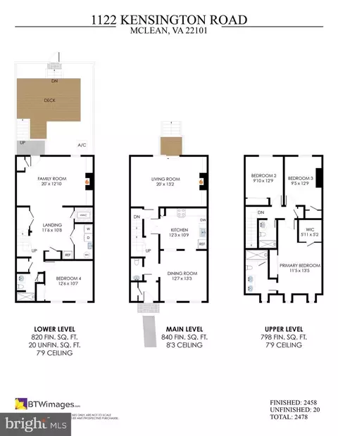 Floorplan - 1122 Kensington Rd, Mclean, VA 22101 photo 1 of 4
