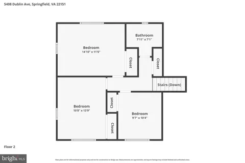 Floorplan - 5408 Dublin Ave, Springfield, VA 22151 photo 3 of 3