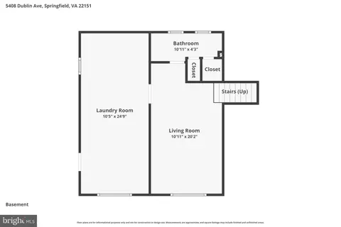 Floorplan - 5408 Dublin Ave, Springfield, VA 22151 photo 1 of 3