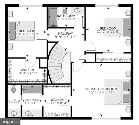 Floorplan - 8532 Lakinhurst Ln, Springfield, VA 22152 photo 1 of 3