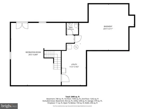Floorplan - 8556 Hooes Rd, Springfield, VA 22153 photo 1 of 3