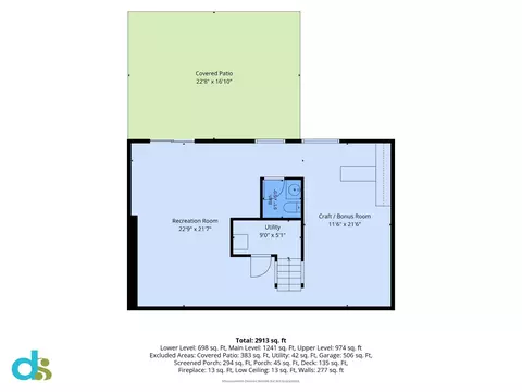 Floorplan - 7608 Cervantes Ct, Springfield, VA 22153 photo 1 of 4