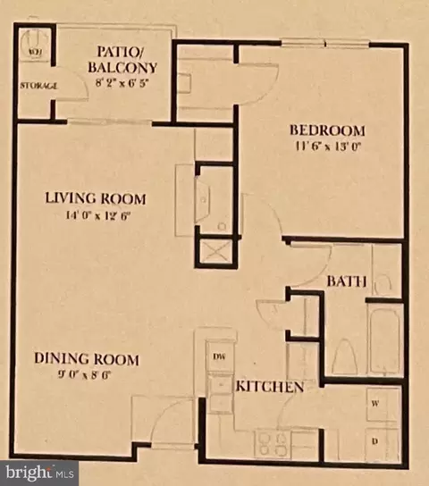 Floorplan - 1571 Spring Gate Dr #6206, Mclean, VA 22102 photo 1 of 1