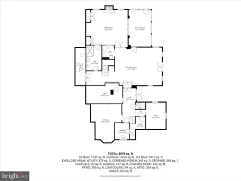 Floorplan - 7131 Woodland Dr, Springfield, VA 22151 photo 1 of 4