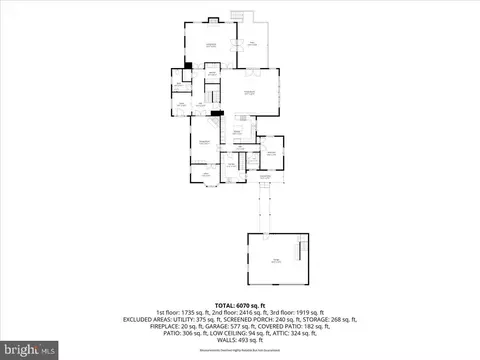 Floorplan - 7131 Woodland Dr, Springfield, VA 22151 photo 2 of 4