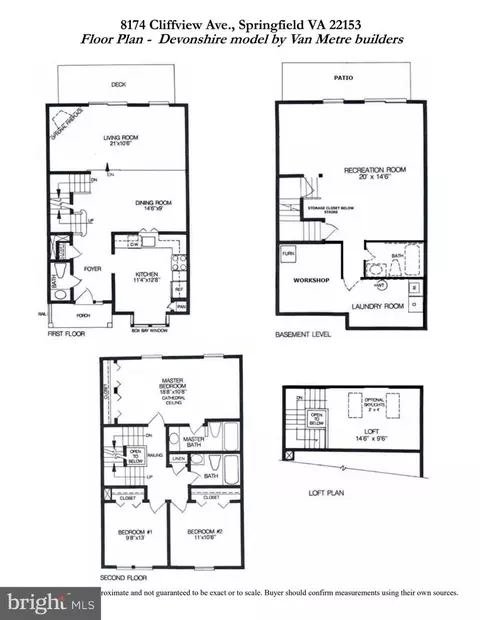Floorplan - 8174 Cliffview Ave, Springfield, VA 22153 photo 1 of 1