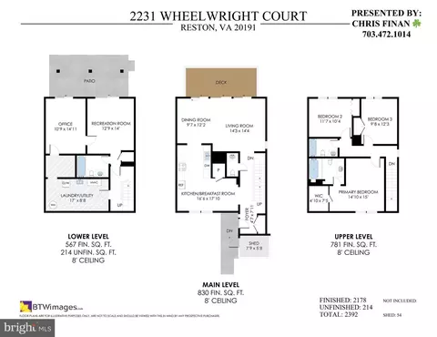 Floorplan - 2231 Wheelwright Ct, Reston, VA 20191 photo 4 of 4