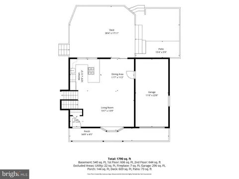 Floorplan - 7215 Willow Oak Pl, Springfield, VA 22153 photo 2 of 4