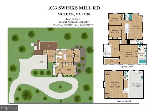 Floorplan - 1033 Swinks Mill Rd, Mclean, VA 22102 photo 1 of 1