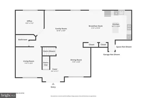 Floorplan - 7214 Calamo St, Springfield, VA 22150 photo 1 of 3
