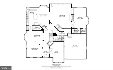 Floorplan - 7532 Red Hill Dr, Springfield, VA 22153 photo 1 of 3