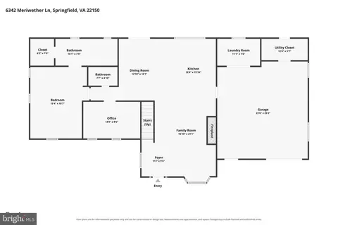 Floorplan - 6342 Meriwether Ln, Springfield, VA 22150 photo 1 of 2