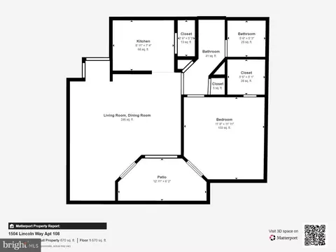 Floorplan - 1504 Lincoln Way #108, Mclean, VA 22102 photo 1 of 1