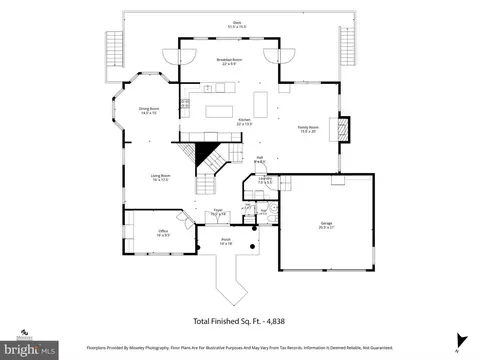 Floorplan - 13633 Birch Dr, Chantilly, VA 20151 photo 2 of 4
