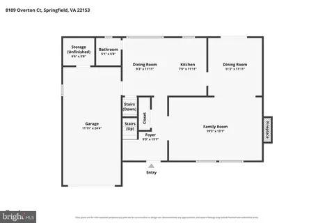 Floorplan - 8109 Overton Ct, Springfield, VA 22153 photo 2 of 3