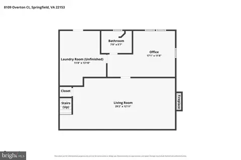 Floorplan - 8109 Overton Ct, Springfield, VA 22153 photo 1 of 3