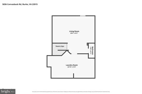 Floorplan - 5836 Canvasback Rd, Burke, VA 22015 photo 1 of 3