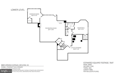 Floorplan - 1889 Virginia Ave, Mclean, VA 22101 photo 1 of 4