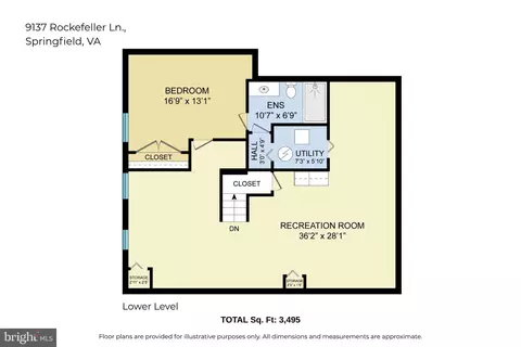 Floorplan - 9137 Rockefeller Ln, Springfield, VA 22153 photo 3 of 3