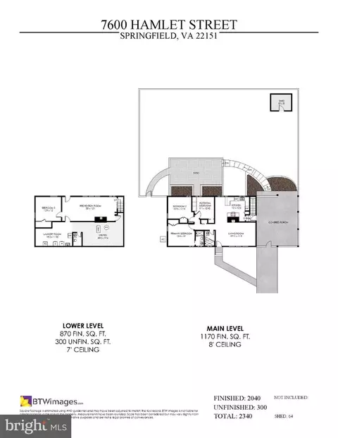 Floorplan - 7600 Hamlet St, Springfield, VA 22151 photo 3 of 5