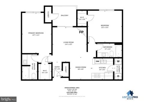 Floorplan - 1570 Spring Gate Dr #7203, Mclean, VA 22102 photo 1 of 1